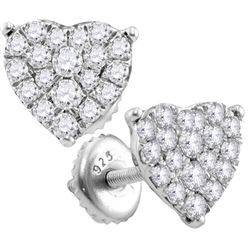 0.75CT Diamond Anniversary 10KT Earrings White Gold