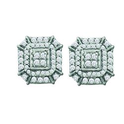 0.50CT Diamond Anniversary 10KT Earrings Yellow Gold