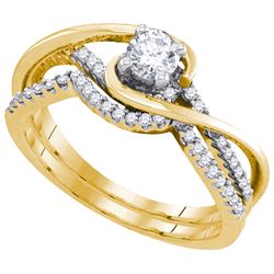 0.60CT Diamond Bridal 14KT Ring Yellow Gold