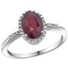 Image 1 : Natural 1.5 ctw Ruby & Diamond Engagement Ring 10K White Gold - SC-CW951113-REF#31Y3X