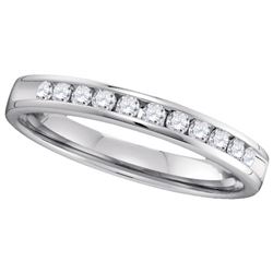 0.25CT Diamond Machine-Set 14KT Ring White Gold