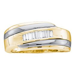 0.25CT Diamond Mens 14KT Ring Yellow Gold