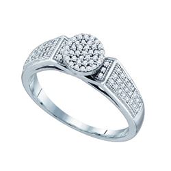 0.25CT Diamond Micro-Pave 10KT Ring White Gold