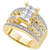 Image 1 : 1.50CT Diamond Invisible 14KT Ring Yellow Gold