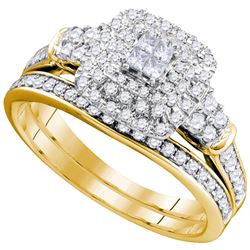 0.75CT Diamond Invisible 14KT Ring Yellow Gold