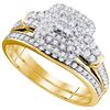 Image 1 : 0.75CT Diamond Invisible 14KT Ring Yellow Gold
