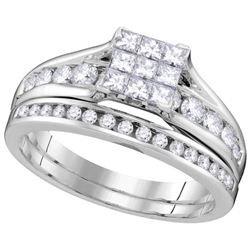 1.0CT Diamond Invisible 14KT Ring White Gold