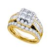 Image 1 : 2.0CT Diamond Invisible 14KT Ring Yellow Gold