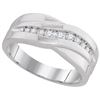 Image 1 : 0.25CT Diamond Mens 10KT Ring White Gold