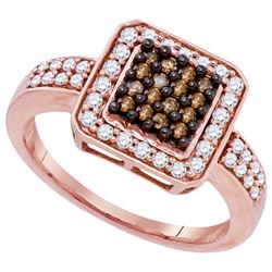0.50CT Diamond Anniversary 10KT Ring Rose Gold