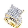 Image 1 : 1.80CT Diamond Anniversary 10KT Ring Yellow Gold