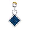 Image 1 : 0.35CT Diamond Micro-Pave 10KT Pendant Yellow Gold