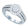 Image 1 : 1.0CT Diamond Invisible 10KT Ring White Gold