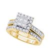 Image 1 : 1.0CT Diamond Invisible 14KT Ring Yellow Gold