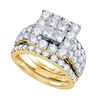 Image 1 : 4.0CT Diamond Invisible 14KT Ring Yellow Gold