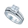 Image 1 : 1.20CT Diamond Invisible 14KT Ring White Gold