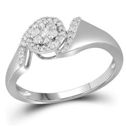 0.20CT Diamond Anniversary 10KT Ring White Gold