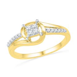 0.02CT Diamond Anniversary 10KT Ring Yellow Gold