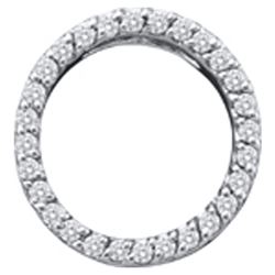 0.25CT Diamond Circle 14KT Pendant White Gold