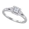 Image 1 : 0.30CT Diamond Invisible 14KT Ring White Gold
