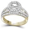 Image 1 : 0.75CT Diamond Semi-Mount 14KT Ring Yellow Gold