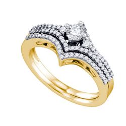 0.50CT Diamond Bridal 14KT Ring Yellow Gold