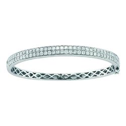 2.0CT Diamond Anniversary 14KT Bangle White Gold