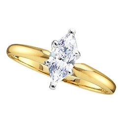 0.75CT Diamond Solitaire 14KT Ring Yellow Gold