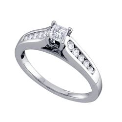 0.50CT Diamond Bridal 14KT Ring White Gold
