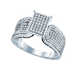 0.35CT Diamond Micro-Pave 10KT Ring White Gold