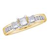 Image 1 : 0.85CT Diamond Bridal 14KT Ring Yellow Gold