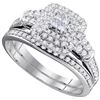 Image 1 : 0.75CT Diamond Invisible 14KT Ring White Gold