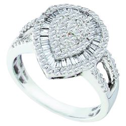 0.75CT Diamond Anniversary 10KT Ring White Gold