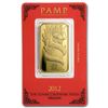 Image 1 : One pc. 1 oz .9999 Fine Gold Bar - PAMP Suisse Year of the Dragon In Assay