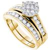 Image 1 : 0.85CT Diamond Soleil 14KT Ring Yellow Gold