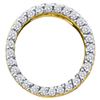 Image 1 : 0.25CT Diamond Circle 14KT Pendant Yellow Gold