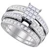 Image 1 : 1.0CT Diamond Invisible 14KT Ring White Gold