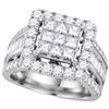 Image 1 : 3.0CT Diamond Invisible 14KT Ring White Gold