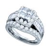 Image 1 : 2.0CT Diamond Invisible 14KT Ring White Gold