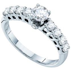 1CT Diamond Bridal 14KT Ring White Gold - GD39517