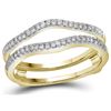 Image 1 : 0.25CT Diamond Enhancer 14KT Ring Yellow Gold - GD110643