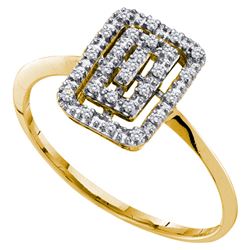 0.05CT Diamond Anniversary 10KT Ring Yellow Gold - GD55388