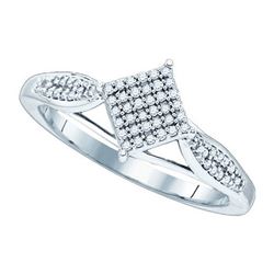 0.20CT Diamond Micro-Pave 10KT Ring White Gold - GD81472