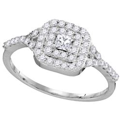 0.50CT Diamond Bridal 10KT Ring White Gold - GD104073