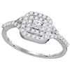 0.50CT Diamond Bridal 10KT Ring White Gold - GD104073