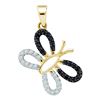 0.25CT Diamond Butterfly 14KT Pendant Yellow Gold - GD54846