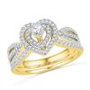 0.60CT Diamond Heart 10KT Ring Yellow Gold - GD101457