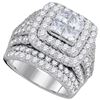 5.0CT Diamond Bellagio 14KT Ring White Gold - GD93631