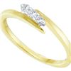 Image 1 : 0.10CT Diamond Promise 14KT Ring Yellow Gold - GD23793