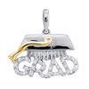 0.10CT Diamond Grad 10KT Pendant White Gold - GD52499
